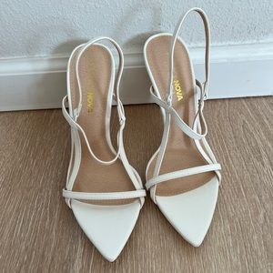 Fashion Nova White Heels